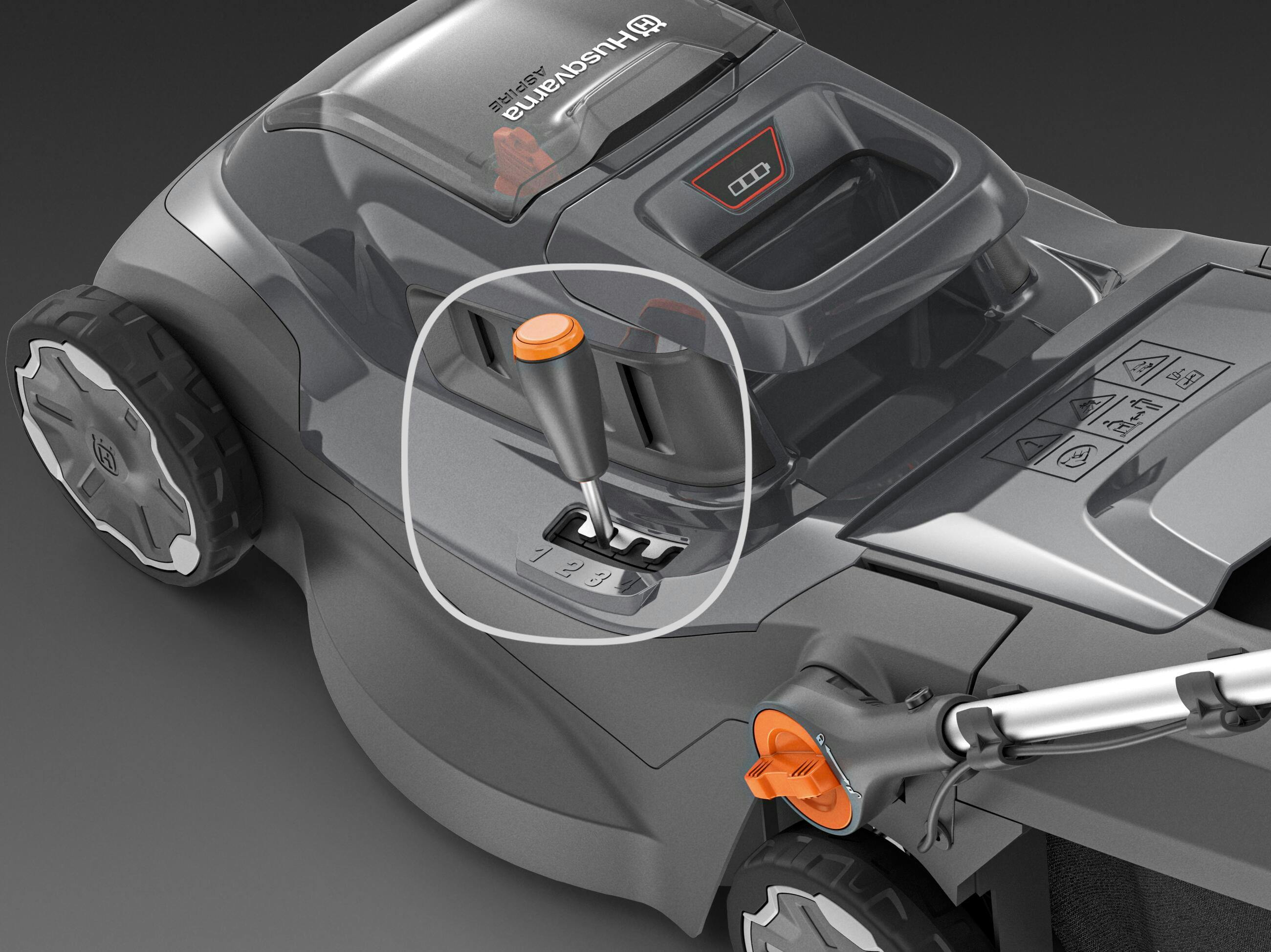 Aspire™ Lawnmower 18V 34cm Kit With 4.0Ah Battery and 2.5Ah Charger image 9